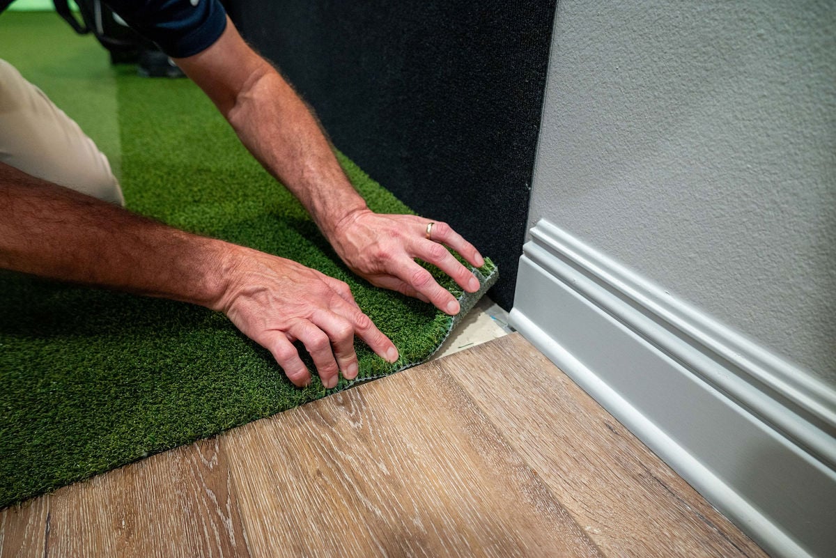 How to Install Turf for a Golf Simulator